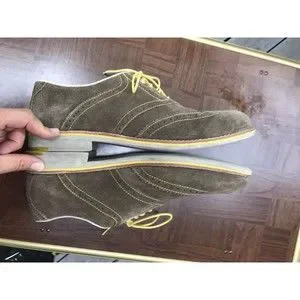 $135 Johnston & Murphy Lace Up Brown Suede Leather Shoes Oxford Men 10.5 M Johnston & Murphy | Shoes | 35 Johnston Murphy Lace Up Brown  main image 2